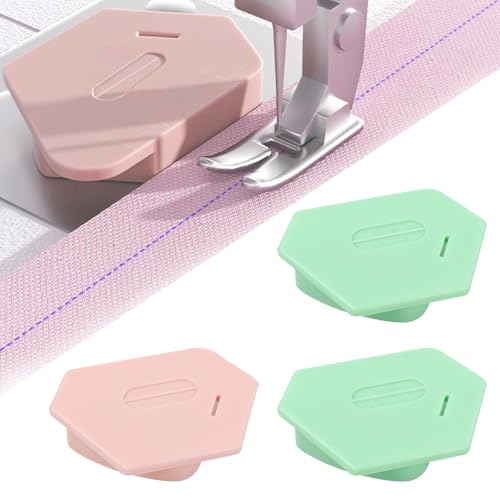 3 Pcs Magnetic Seam Guide for Sewing Machine Magnetic Seam Guide with Scale Seam Guide for Sewing Machine Polygonal Multifunctional for Sewing Straight Accessories Suitable for Most Sewing Machine