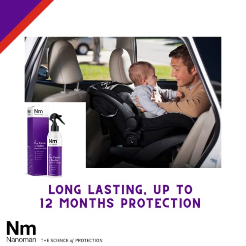 Nanoman Nano-Technology Car Fabric & Upholstery Care (250Ml) Hydrophobic Waterproof Protector And Stain Guard For Auto Interior Fabrics, Seats, Carpets And Floor Mats. #TOP3