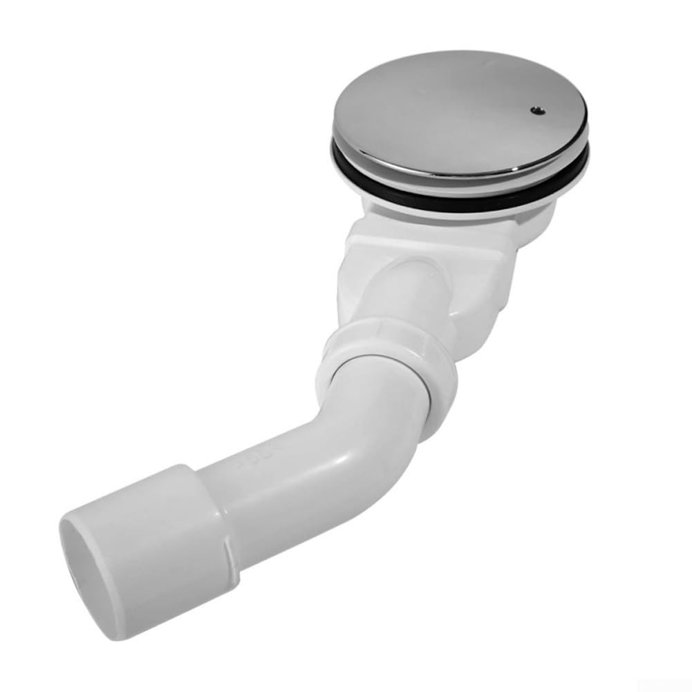 Siphon de douche pour baignoire anti-odeur en ABS argenté efficace