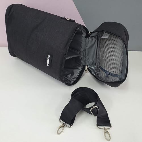 Bolsa Térmica 2 ou 4 Divisórias Wine Bag Porta Vinho Garrafa Taça Transporte Bebida Alça de Ombro (2