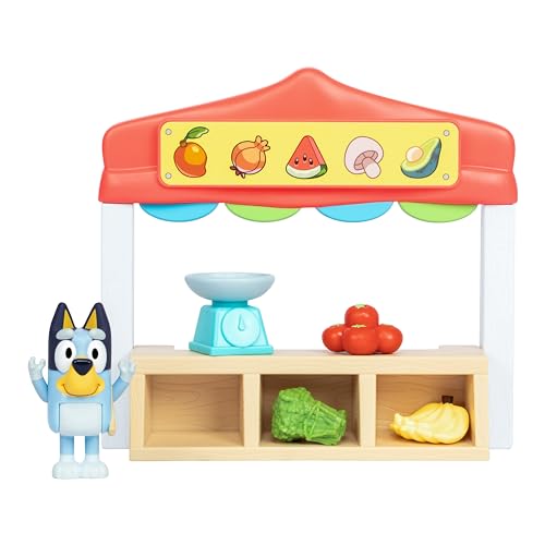 BlueY Mini Game Sets Market Stand Game Set Includes: Articulated Figure, Shopping Bag, Accessories and Tickets