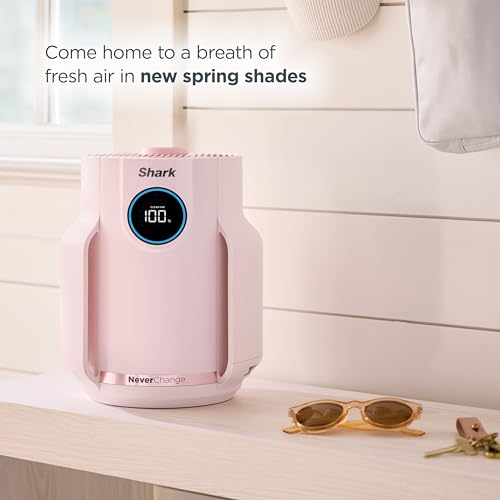 Image of Shark Air Purifier for Home, NeverChange Compact Pro, for Bedroom, Nursery, Home Office, Dorm, HEPA-Exceeding Filter, Captures Pollutants, Pet Dander, Dust, Odor, Smoke, and More, HP072PK, Quartz