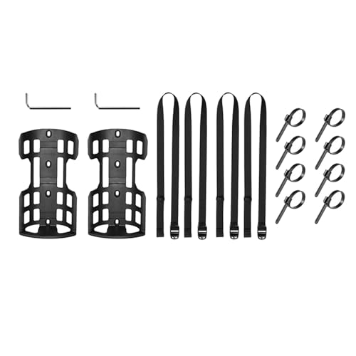 kowaku Bike Cargo Cage Bike Front Carrier Rack Luggage Bracket Bike Front Fork Cage Water Bottle Holder for Folding Bike Commuting, 2 Set