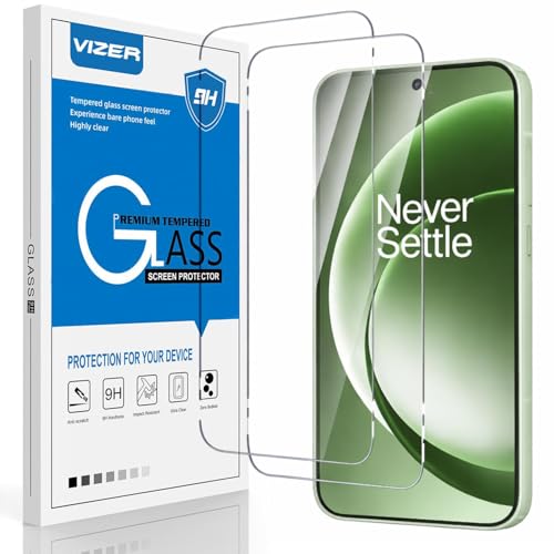 Image of vizer 9H Tempered Glass Screen Protector for OnePlus 15R (6.83 inch) | Full Edge-to-Edge Coverage | HD Clear | Bubble-Free Easy Installation | Military-Grade | Case Friendly | Black