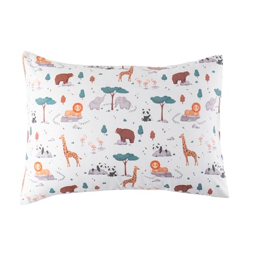 Image of Bunnikins & Clover Toddler Pillows with Pillowcase, 13 inchx18 inch Soft Cotton Kid Pillows for Sleeping, Bedding Small Pillow for Boys and Girls Aged 2-5 Years