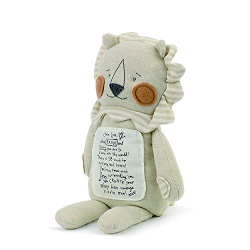 DEMDACO Brave Little Lion Tan Stripe 16 inch Polyester Plush Fabric Figure Toy - Image 5