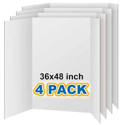 Kit de 4 tableaux d'affichage triptyques blancs et légers VinTS