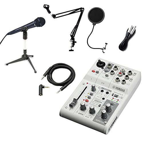 YAMAHA ヤマハ AG03 配信セット オーディオテクニカ AT2035 楽天市場】YAMAHA / AG03 MK2 WH × audio-technica AT2035