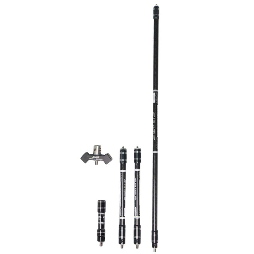 Stabilisateur De Tir à L'arc Lame Carbone Fusible, Tige Supérieure Amortisseur Noire