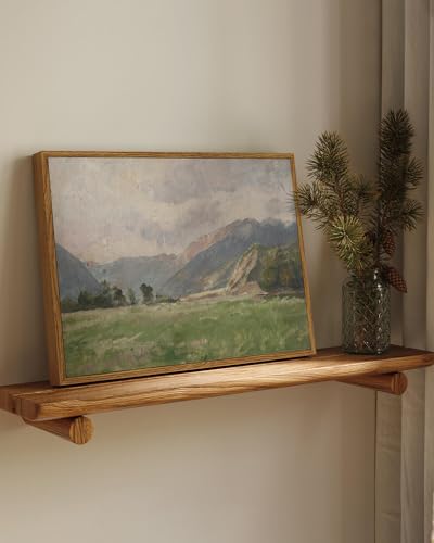 image for InSimSea Framed Canvas Wall Art Vintage Decor, Retro Landscape Canvas 