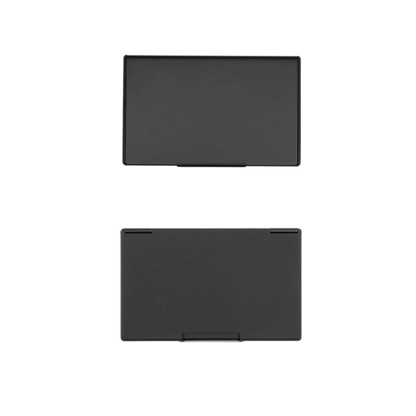 Porta Biglietti da Visita Porta biglietti da visita in metallo di fascia alta, custodia for biglietti da visita da uomo, signore squisita portatile Black Black Titanium Semplice Business Biglietti da