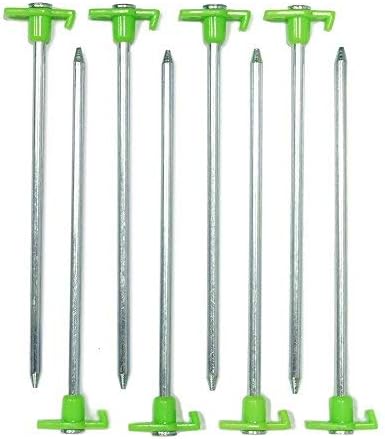 Outdoorer Rock Peg, peg for rocky soil, bedrock peg, 23 cm pegs, 8-piece set with transport bag