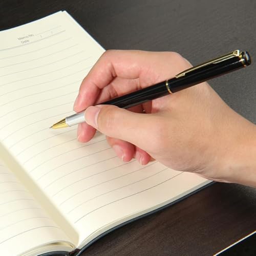 Image of VANCHER Personalised Ballpoint Pen - Custom Engraved Metal Pen with Blue Ink | Sleek & Durable Writing Pen | Elegant Gift for Professionals, Office, School & Events (Design 3)