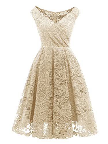 Sexy Off Shoulder V-hals Hoge Taille Kant Geplooide Jurk Vintage Kleding Voor Vrouwen Feestjurken - Image 4