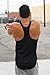 Mens Poly Stringer Tank Top by Pitbull in Black, X-Large