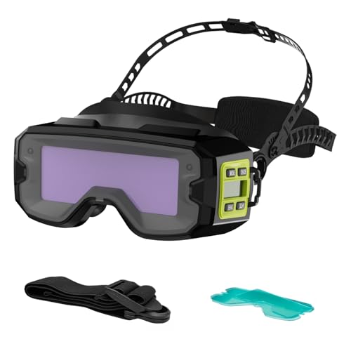 Image of Shine GOGGLE True Color Auto Darkening Welding Goggles, Welder Glasses for Tig, Mig, Stick Plasma Cut