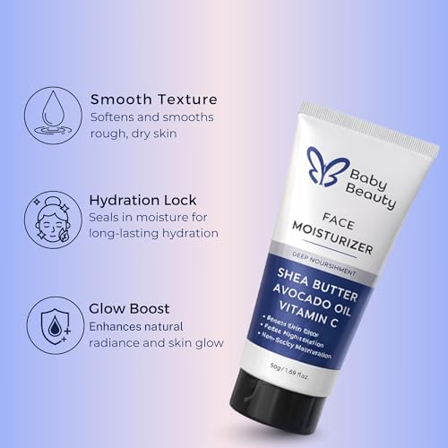 Image of Hydrating Face Moisturizer Cream 50g | Lightweight Daily Moisturizer for Barrier Repair & Long-Lasting Hydration | Soft, Smooth & Glowing Skin | For Normal, Dry, Combination & Sensitive Skin