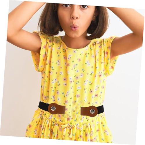 3pcs Elastic Belts Stretchy Waistbands for Boys Solid Color Waist Belts for School Casual Wear Black Navy2