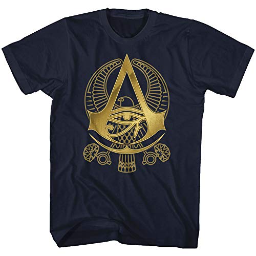Assassins Creed - Mens Origins Senu T-Shirt, Size: Large, Color: Navy