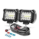 Phare led additionels carré 60W éclairage Jeep Offroad 3101.08