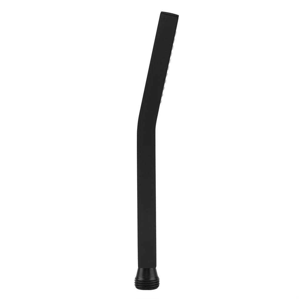 Soffione Doccia Portatile Nero Opaco, Spruzzatore Doccia Quadrato In Ottone Con Forte Flusso D'acqua per Casa E Bagno