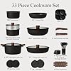 CAROTE 33pcs Pots and Pans Non Stick, Cookware Sets Detachable Handle, Induction Kitchen Pots and Pans,NonStick Cooking Set, Oven/Dishwasher/Fridge Safe, Space Saving #1