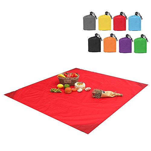 Honelife Actividades ao ar livre dobrável Tapete Praia Dobrável Cobertor Grande para a Família Campi