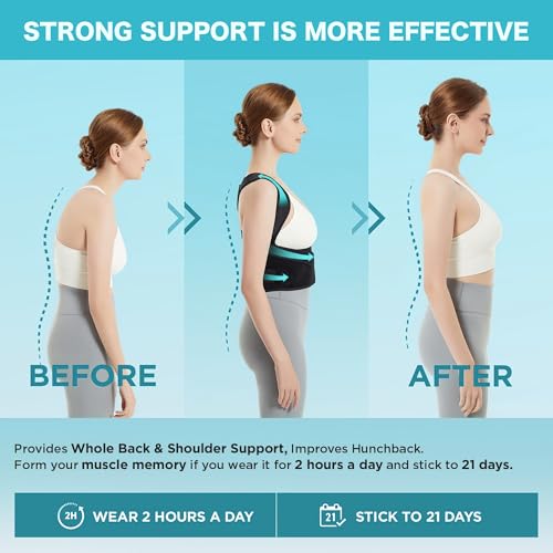 Image of COIF Premium Back Brace Posture Corrector for Women and Men | Back Straight And Shoulder Support Belt | Full Adjustable Shoulder Straightener for Improving Back Posture, Relief for Upper and Lower Back, Lumbar, Neck, Shoulder Pain (Free Size)