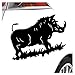Kiwistar Wildschwein Motiv 2 - Keiler Aufkleber Sticker 25 Farben Neon Matt