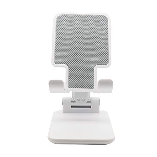 Adjustable Mobile Phone Holder, Mobile Phone Holder, Angle Height Adjustable Mobile Phone Holder, Suitable for Smartphones, Tablets, Office Accessories, Cradles, Etc. Within 12.9 Inches, White