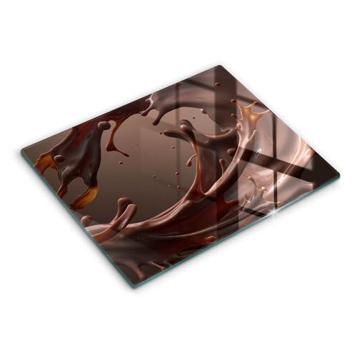 Planche à découper 52x40cm Wallfluent matériau résistant aux rayures chocolat - 2