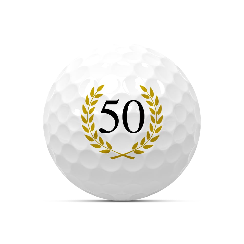 Lot de 3 balles de golf pour anniversaire, cadeau de golf, cadeau d'anniversaire, idée de cadeau d'anniversaire, cadeau d'anniversaire de 18, 20, 22, 25, 30, 33, 35, 40, 44, 45, 50, 55, 60, 65, 66,