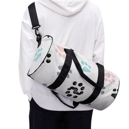 Sac de voyage empreintes de chien compact contre le désordre en rando