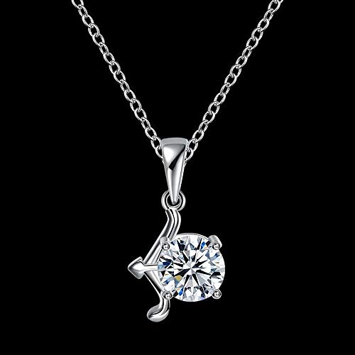 Collier d'astrologie Balance en acier inoxydable pendentif constellation zodiaque doré