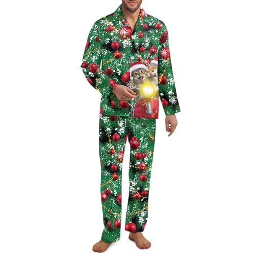 Christmas Couples Matching Pajama Family Pj Set for Women and Men Christmas Long Sleeve Loungewear Holiday Sleepwear4