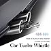 2PCS Car Turbo Whistle, Aluminum Alloy Universal Turbo Whistle, XL Size Aluminum Alloy Universal Turbo Sound Exhaust Muffler Pipe Whistle Car Roar Make (Black)