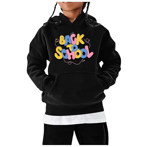 Boys Pullover Hoodie Children's Winter Fashion Festival Printed Solid Color Hoodless Long Sleeved Boys Girls