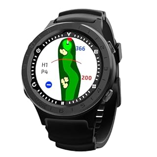 Voice Caddie A3 Golf Watch w/Green Undulation No Monthly Subscription 40k+ Preinstalled Courses Lightweight w/Slope Mode 1.3" Color Touchscreen Pin Reload Smart Green View Golf GPS & Fitness Mode BK