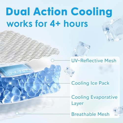 Chaleco de refrigeración para perros contra golpes de calor con bolsa de hielo 4