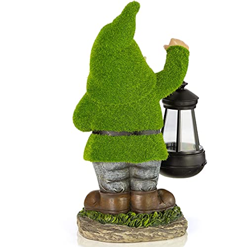 Vp Home Earnest Flocked Garden Gnome With Lantern Solar Powered Led Outdoor Decor Light Great Addition For Your Garden Solar Powered Light Garden Gnome Christmas Decorations Gifts #TOP6