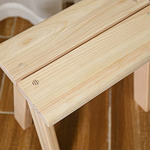 Tabouret de bain extérieur étanche en bois noble durable