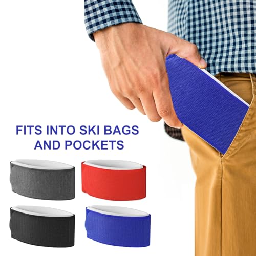 image for lasuroa 8pcs Ski Straps Fasteners, Adjustable Snow Ski Wrap Carrier St