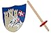 Produktbild Idena 40032 - Kreuzritter Spielset für Kinder, Schutzschild und Schwert aus Holz, Ritter Kostüm Zubehör für Karneval, Fasching und Mottopartys