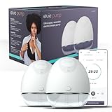 Elvie Double Wearable Breast Pump (21mm/24mm Nipple Shields) – SmartRhythm 3-Mode Electric Breastfeeding Pump, Hands-Free in-Bra, Wireless & Tubeless, App Controlled, Portable, Ultra-Quiet, BPA-Free
