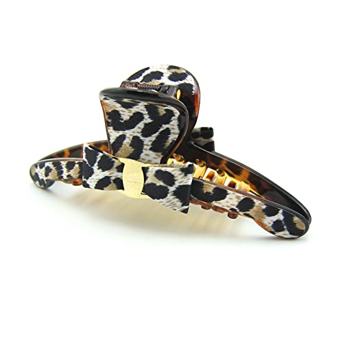 Meilliwish Leopard-Print Large Claw Clip (D25), Single