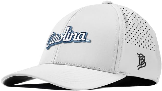 Branded Bills Officially Licensed x North Carolina Tar Heels Curved Performance Collection North Carolina Script PVC