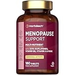 Menopause Supplements for Women | Perimenopause & Menopause Support Complex | 180 Vegan Tablets - 6 Month Supply | with SOYA Isoflavones & Vitamin B6 | by Horbaach