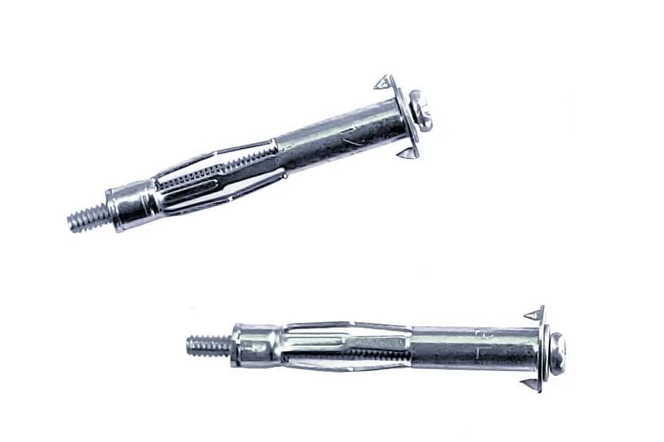 (100) anclajes de pared huecos de 18L de alto rendimiento, molly Bolt chapado en zinc, 1caja