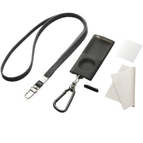 ELECOM iPod 4th nano/�X�^�[�e�B���O�Z�b�g/�N���A�u���b�N AVD-SSTA4NCBK