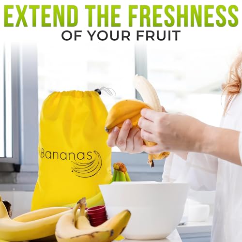Banana Bag To Keep Bananas Fresh - Banana Bags Storage Banana Keeper For Freshness Banana Saver - Banana Bags To Prevent Ripening Banana Storage Bag